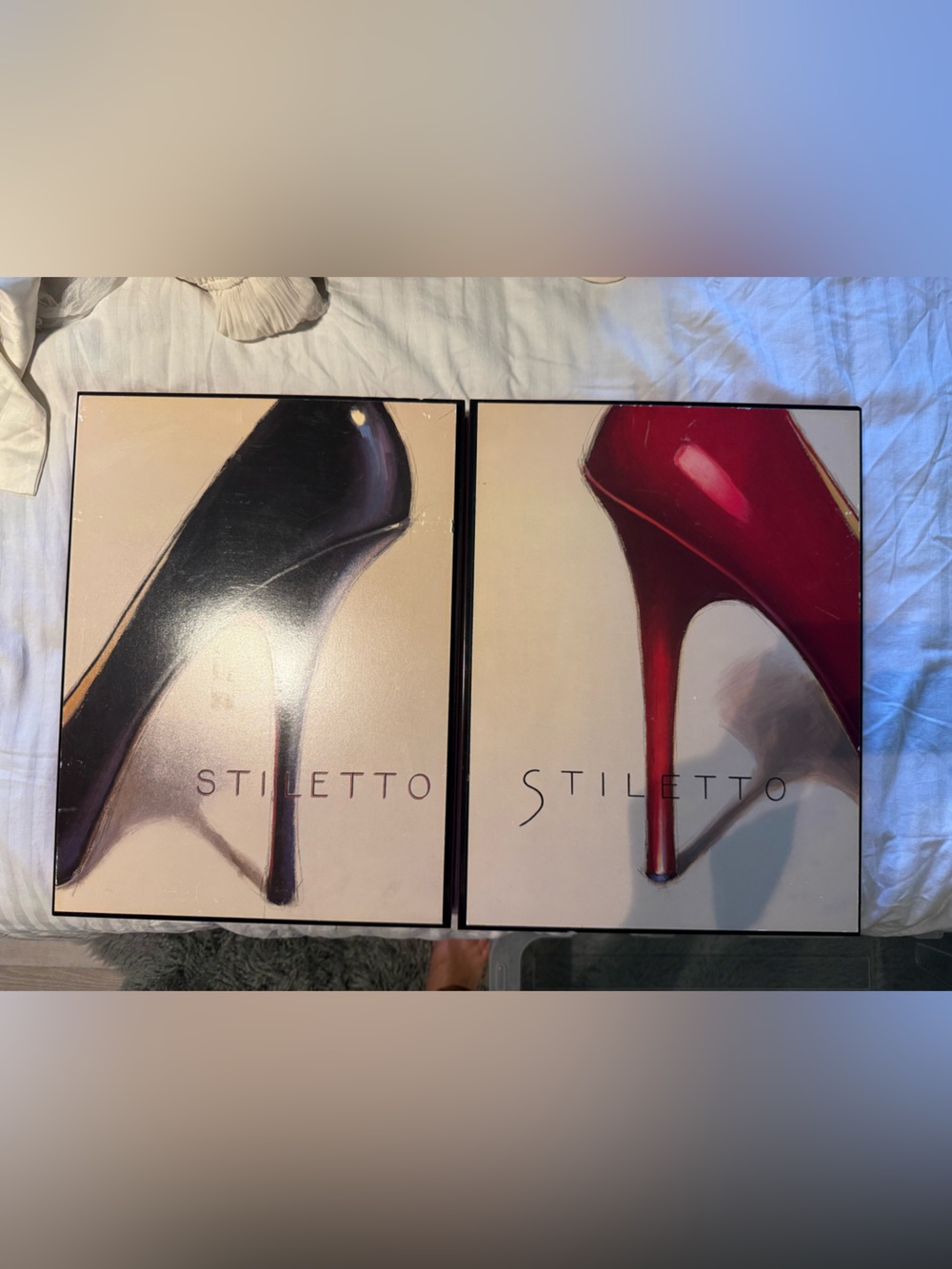 MARCO FABIANO High Heel Wall Art Set - Black & Red
